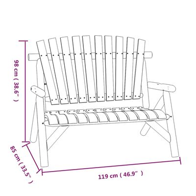 vidaXL Set Divani da Giardino 4 pz in Legno Massello di Abete