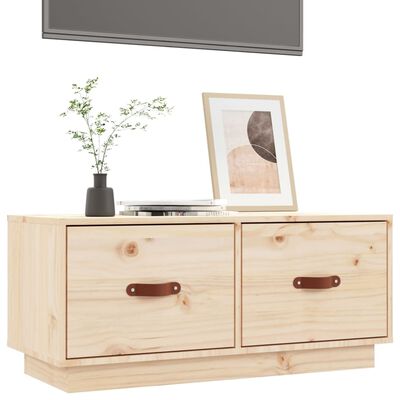 vidaXL Mobile Porta TV 80x34x35 cm in Legno Massello di Pino