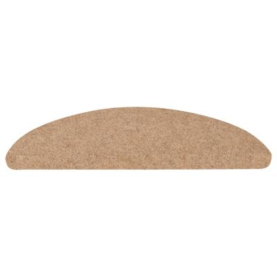 vidaXL Tappetini Autoadesivi per Scale 10pz Beige 56x17x3 cm