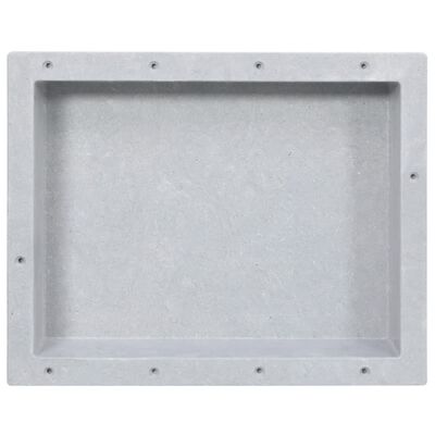 vidaXL Nicchia da Doccia in Grigio Opaco 41x51x10 cm