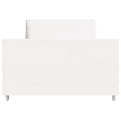 vidaXL Letto senza Materasso Bianco 90x200 cm Legno Massello di Pino