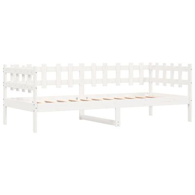 vidaXL Dormeuse senza Materasso Bianca 80x200 cm Legno Massello Pino