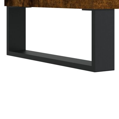 vidaXL Credenza Rovere Fumo 69,5x34x180 cm in Legno Multistrato