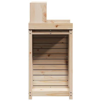 vidaXL Tavolo Invaso con Ripiani 82,5x50x109,5 cm Legno Massello Pino