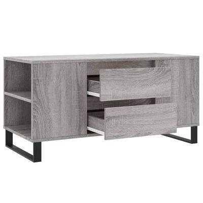 vidaXL Tavolino Salotto Grigio Sonoma 102x44,5x50 cm Legno Multistrato