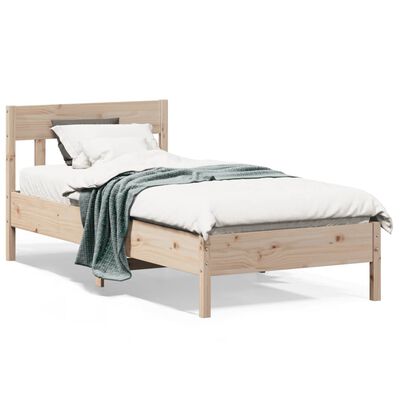 vidaXL Letto senza Materasso 90x200 cm in Legno Massello di Pino