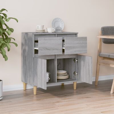 vidaXL Credenza Grigio Sonoma 60x35x70 cm in Legno Multistrato