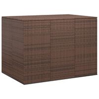 vidaXL Contenitore da Giardino in Rattan PE 145x100x103 cm Marrone