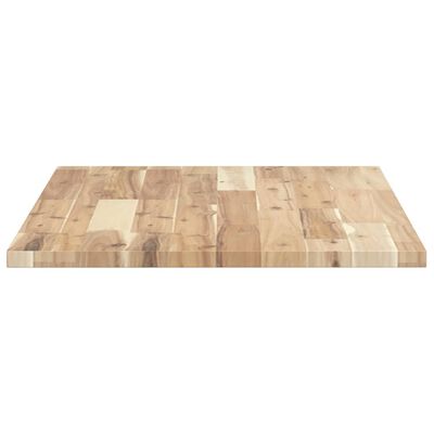 vidaXL Piano da Bagno Non Trattato 80x50x2 cm Legno Massello di Acacia