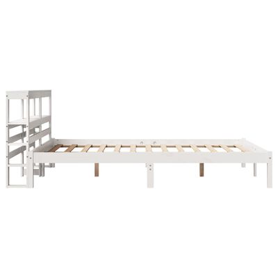 vidaXL Letto senza Materasso Bianco 120x190 cm Legno Massello di Pino