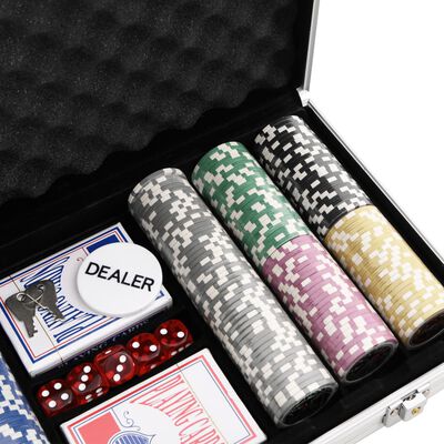 vidaXL Set di Fiches da Poker 300 pz 11,5 g