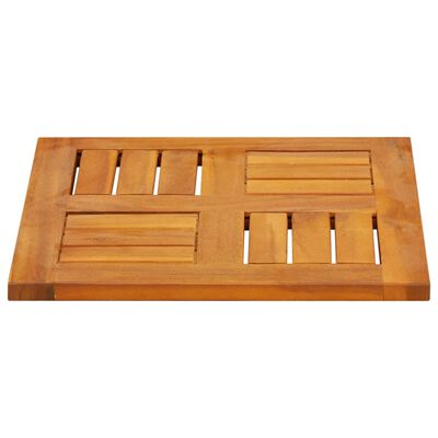 vidaXL Piano per Tavolo 40x40x2 cm Quadrato Legno Massello di Faggio