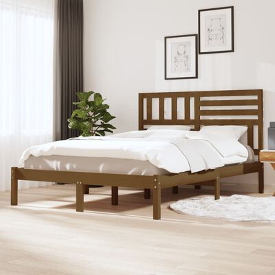 vidaXL Giroletto Ambra 120x190 cm Small Double Legno Massello di Pino