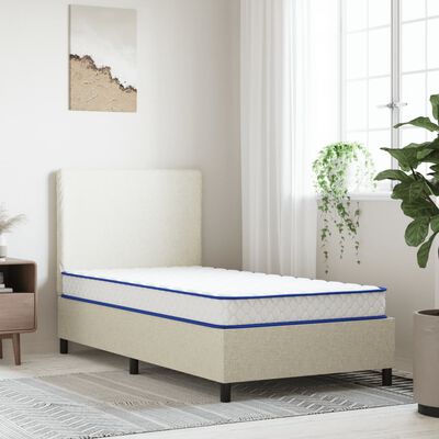 vidaXL Materasso Viscoelastico Bianco 100x200x17 cm