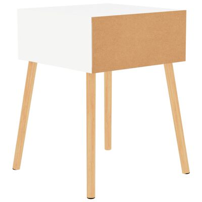 vidaXL Comodini 2pz Bianco Lucido 40x40x56 cm in Legno Multistrato