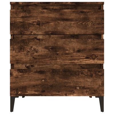 vidaXL Credenza Rovere Fumo 60x35x70 cm in Legno Multistrato