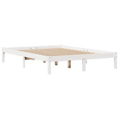 vidaXL Letto senza Materasso Bianco 120x190 cm Legno Massello di Pino