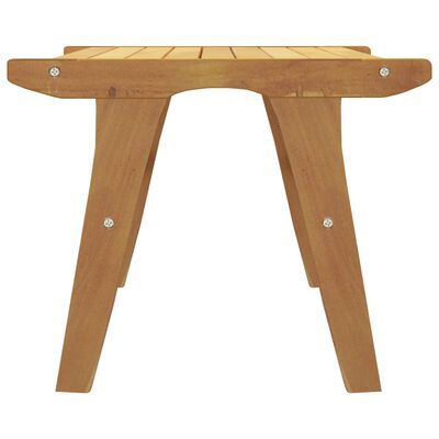 vidaXL Sedia da Giardino con Poggiapiedi in Legno Massello di Teak