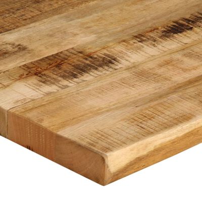 vidaXL Piano Tavolo Bordi Vivi 70x60x2,5cm Legno Massello Mango Grezzo