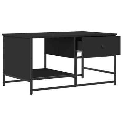 vidaXL Tavolino da Salotto Nero 85,5x51x45 cm in Legno Multistrato