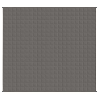 vidaXL Coperta Ponderata Grigia 200x230 cm 9 kg Tessuto