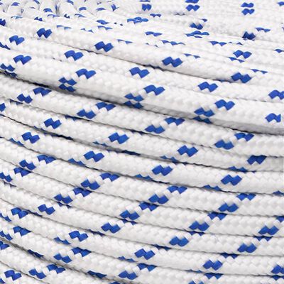 vidaXL Corda Intrecciata in Polipropilene 10 mm 100 m Blu