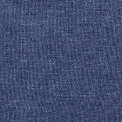 vidaXL Giroletto a Molle con Materasso Blu 180x200 cm in Tessuto