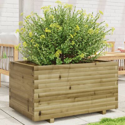 vidaXL Fioriera da Giardino 90x60x49,5 cm in Legno di Pino Impregnato