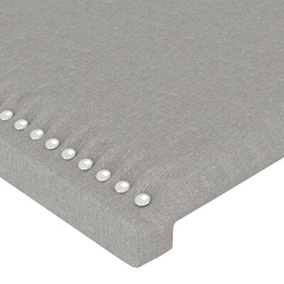 vidaXL Giroletto a Molle con Materasso Grigio Chiaro 90x190 cm Tessuto