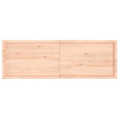 vidaXL Ripiano a Parete 180x60x(2-6) cm Massello Rovere Non Trattato