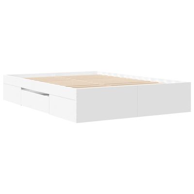 vidaXL Giroletto Bianco 120x190 cm in Legno Multistrato