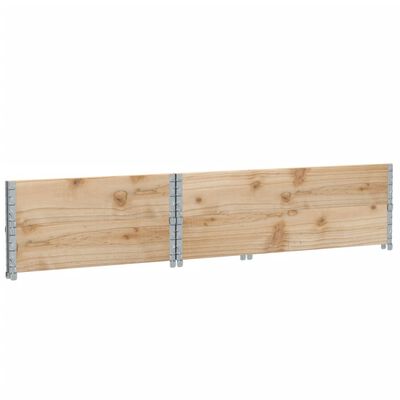 vidaXL Paretali per Pallet 2 pz 120x80 cm in Legno Massello di Pino