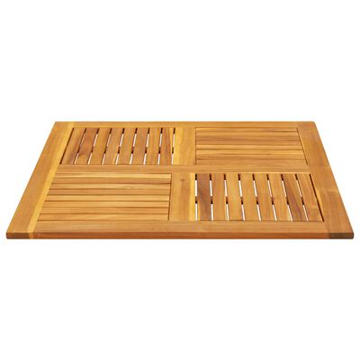 vidaXL Piano per Tavolo 90x90x2,2 cm Quadrato Legno Massello di Faggio