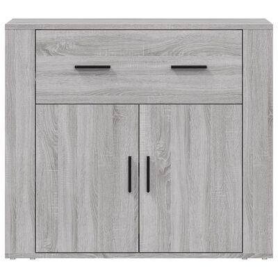 vidaXL Credenza Grigio Sonoma 80x33x70 cm in Legno Multistrato