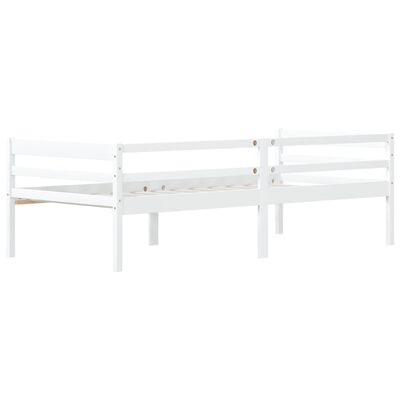 vidaXL Giroletto Bianco in Legno Massello di Pino 90x200 cm