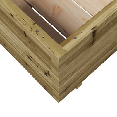 vidaXL Fioriera da Giardino 90x90x49,5 cm in Legno di Pino Impregnato