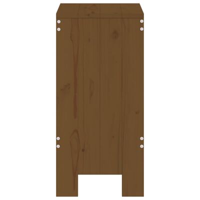 vidaXL Sgabelli Bar 2pz Marrone Ambra 40x36x75cm Legno Massello Pino