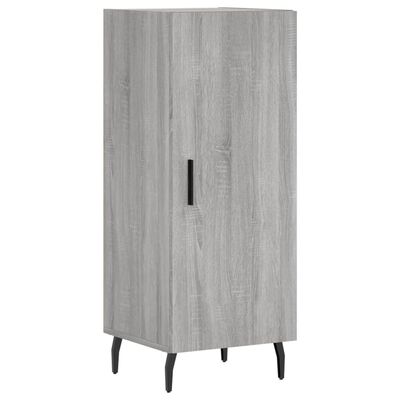 vidaXL Credenza Grigio Sonoma 34,5x34x180 cm in Legno Multistrato