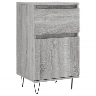 vidaXL Credenze 2 pz Grigio Sonoma 40x35x70 cm in Legno Multistrato