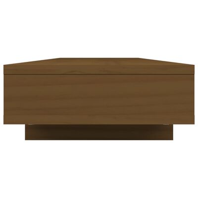 vidaXL Supporto per Monitor ambra 100x27x14 cm Legno Massello di Pino