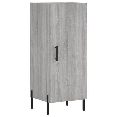 vidaXL Credenza Grigio Sonoma 34,5x34x180 cm in Legno Multistrato