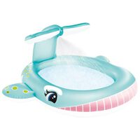 Intex Piscina per Bambini Balena con Spruzzo 201x196x91 cm