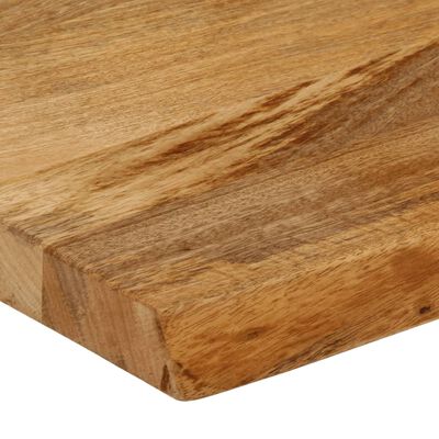 vidaXL Piano Tavolo Bordi Vivi 110x40x2,5 cm Legno Massello di Mango