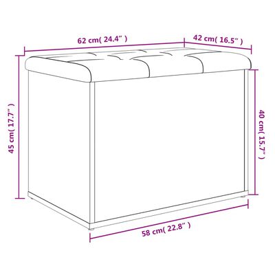 VidaXL Panca da ingresso 80x40x45 cm rovere sonoma truciolato Arredo  Giardino - Epto