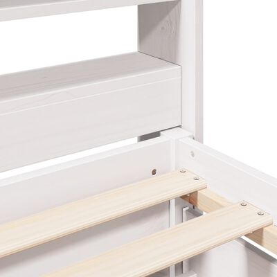 vidaXL Letto senza Materasso Bianco 90x200 cm Legno Massello di Pino