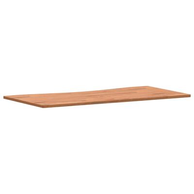 vidaXL Piano per Scrivania 100x(45-50)x1,5 cm Legno Massello di Faggio