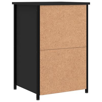 vidaXL Comodini 2pz Neri 40x36x60 cm in Legno Multistrato