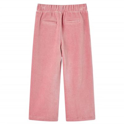 Pantaloni per Bambini in Velluto a Coste Rosa Chiaro 140