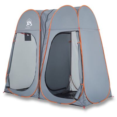 vidaXL Tenda Privacy Pop-Up Grigio e Arancione Impermeabile