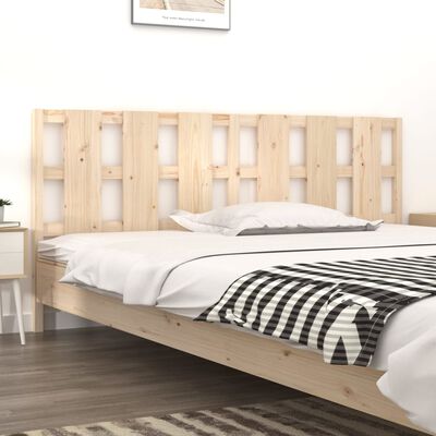 vidaXL Testiera per Letto 205,5x4x100 cm Legno Massello di Pino